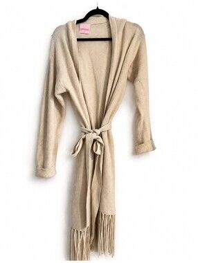 Crush Cashmere XS Riva Fringe Cardigan
